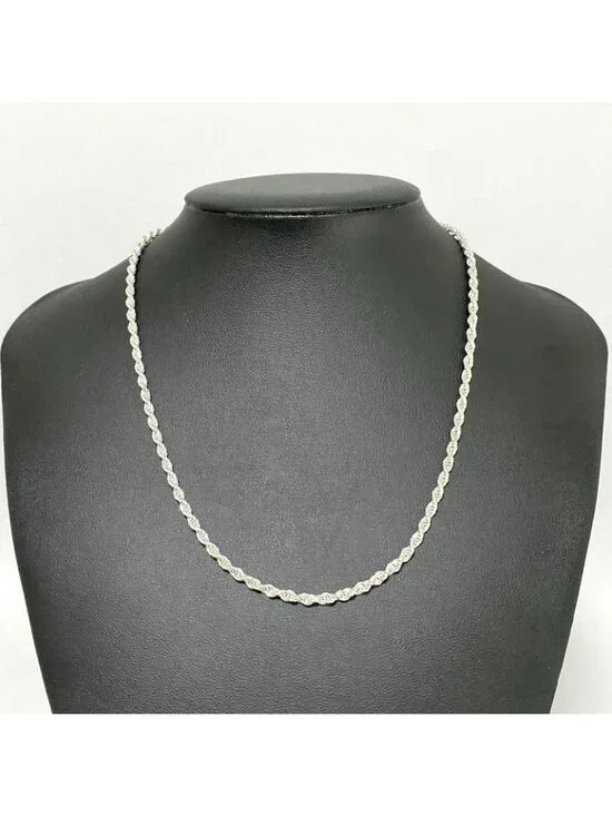 Tiffany & Co Twist Loop Chain Necklace 925 Sterling Silver - Picture 2 of 9
